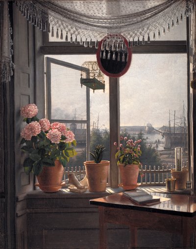 Vista desde la habitación del artista de Martinus Rorbye